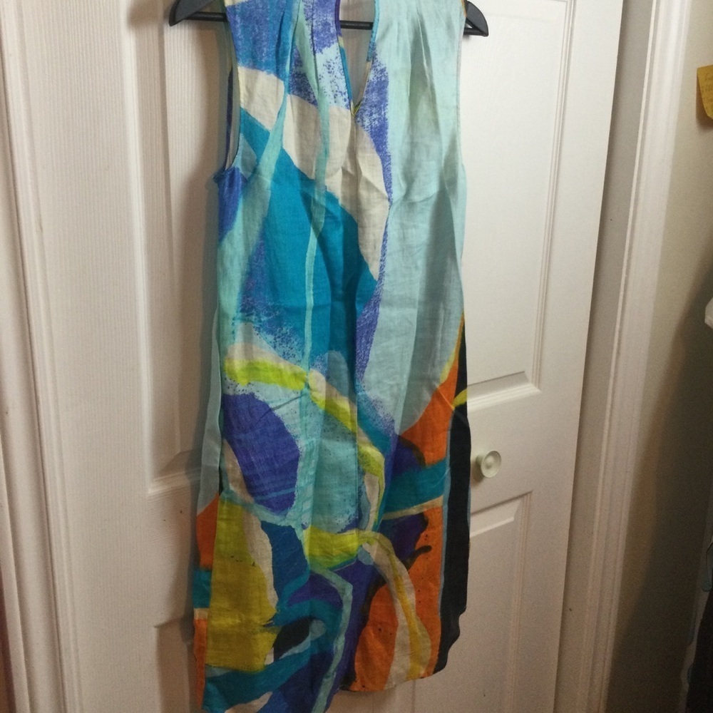 Colorful Sleeveless Dress - Picture 7 of 8